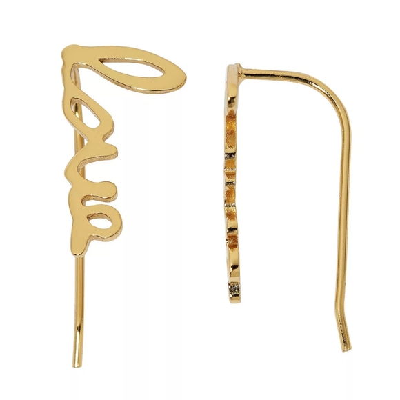 PRIMAVERA ITALY LOVE Hook Earrings 24K Gold over Sterling Silver Gift For Her - Picture 2 of 7